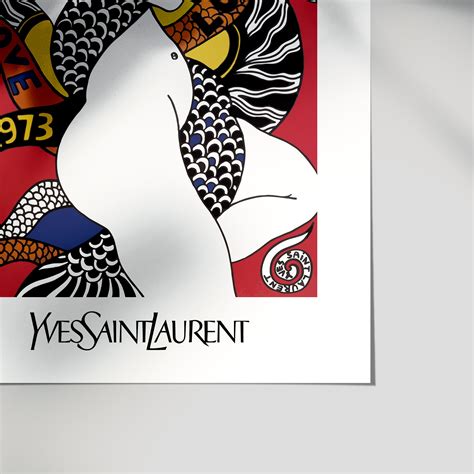 ysl love poster 1973|The First LOVE cards .